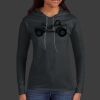 Ladies 100% Ring Spun Cotton Long Sleeve Hooded T Shirt Thumbnail