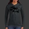 Ladies 100% Ring Spun Cotton Long Sleeve Hooded T Shirt Thumbnail