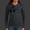 Ladies 100% Ring Spun Cotton Long Sleeve Hooded T Shirt Thumbnail