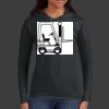 Ladies 100% Ring Spun Cotton Long Sleeve Hooded T Shirt Thumbnail