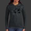 Ladies 100% Ring Spun Cotton Long Sleeve Hooded T Shirt Thumbnail