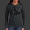 Ladies 100% Ring Spun Cotton Long Sleeve Hooded T Shirt Thumbnail