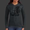 Ladies 100% Ring Spun Cotton Long Sleeve Hooded T Shirt Thumbnail