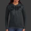 Ladies 100% Ring Spun Cotton Long Sleeve Hooded T Shirt Thumbnail