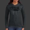 Ladies 100% Ring Spun Cotton Long Sleeve Hooded T Shirt Thumbnail