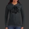 Ladies 100% Ring Spun Cotton Long Sleeve Hooded T Shirt Thumbnail