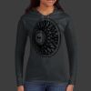 Ladies 100% Ring Spun Cotton Long Sleeve Hooded T Shirt Thumbnail