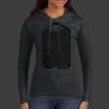 Ladies 100% Ring Spun Cotton Long Sleeve Hooded T Shirt Thumbnail
