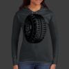 Ladies 100% Ring Spun Cotton Long Sleeve Hooded T Shirt Thumbnail
