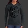 Ladies 100% Ring Spun Cotton Long Sleeve Hooded T Shirt Thumbnail