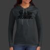 Ladies 100% Ring Spun Cotton Long Sleeve Hooded T Shirt Thumbnail