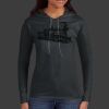 Ladies 100% Ring Spun Cotton Long Sleeve Hooded T Shirt Thumbnail