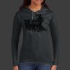 Ladies 100% Ring Spun Cotton Long Sleeve Hooded T Shirt Thumbnail