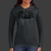Ladies 100% Ring Spun Cotton Long Sleeve Hooded T Shirt Thumbnail