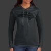 Ladies 100% Ring Spun Cotton Long Sleeve Hooded T Shirt Thumbnail