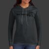 Ladies 100% Ring Spun Cotton Long Sleeve Hooded T Shirt Thumbnail
