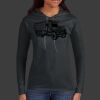 Ladies 100% Ring Spun Cotton Long Sleeve Hooded T Shirt Thumbnail