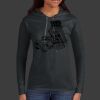 Ladies 100% Ring Spun Cotton Long Sleeve Hooded T Shirt Thumbnail