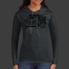 Ladies 100% Ring Spun Cotton Long Sleeve Hooded T Shirt Thumbnail