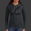 Ladies 100% Ring Spun Cotton Long Sleeve Hooded T Shirt Thumbnail