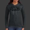 Ladies 100% Ring Spun Cotton Long Sleeve Hooded T Shirt Thumbnail