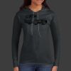 Ladies 100% Ring Spun Cotton Long Sleeve Hooded T Shirt Thumbnail