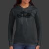 Ladies 100% Ring Spun Cotton Long Sleeve Hooded T Shirt Thumbnail