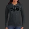 Ladies 100% Ring Spun Cotton Long Sleeve Hooded T Shirt Thumbnail