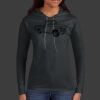 Ladies 100% Ring Spun Cotton Long Sleeve Hooded T Shirt Thumbnail