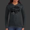 Ladies 100% Ring Spun Cotton Long Sleeve Hooded T Shirt Thumbnail
