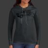 Ladies 100% Ring Spun Cotton Long Sleeve Hooded T Shirt Thumbnail
