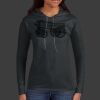Ladies 100% Ring Spun Cotton Long Sleeve Hooded T Shirt Thumbnail