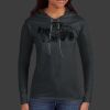 Ladies 100% Ring Spun Cotton Long Sleeve Hooded T Shirt Thumbnail