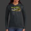 Ladies 100% Ring Spun Cotton Long Sleeve Hooded T Shirt Thumbnail