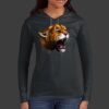 Ladies 100% Ring Spun Cotton Long Sleeve Hooded T Shirt Thumbnail