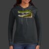 Ladies 100% Ring Spun Cotton Long Sleeve Hooded T Shirt Thumbnail