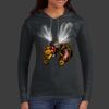 Ladies 100% Ring Spun Cotton Long Sleeve Hooded T Shirt Thumbnail