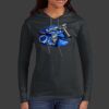 Ladies 100% Ring Spun Cotton Long Sleeve Hooded T Shirt Thumbnail