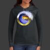 Ladies 100% Ring Spun Cotton Long Sleeve Hooded T Shirt Thumbnail