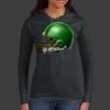 Ladies 100% Ring Spun Cotton Long Sleeve Hooded T Shirt Thumbnail