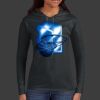 Ladies 100% Ring Spun Cotton Long Sleeve Hooded T Shirt Thumbnail