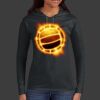 Ladies 100% Ring Spun Cotton Long Sleeve Hooded T Shirt Thumbnail
