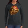 Ladies 100% Ring Spun Cotton Long Sleeve Hooded T Shirt Thumbnail