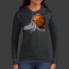 Ladies 100% Ring Spun Cotton Long Sleeve Hooded T Shirt Thumbnail