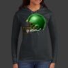 Ladies 100% Ring Spun Cotton Long Sleeve Hooded T Shirt Thumbnail