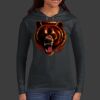 Ladies 100% Ring Spun Cotton Long Sleeve Hooded T Shirt Thumbnail