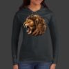 Ladies 100% Ring Spun Cotton Long Sleeve Hooded T Shirt Thumbnail