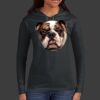 Ladies 100% Ring Spun Cotton Long Sleeve Hooded T Shirt Thumbnail