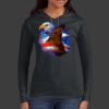 Ladies 100% Ring Spun Cotton Long Sleeve Hooded T Shirt Thumbnail