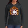 Ladies 100% Ring Spun Cotton Long Sleeve Hooded T Shirt Thumbnail